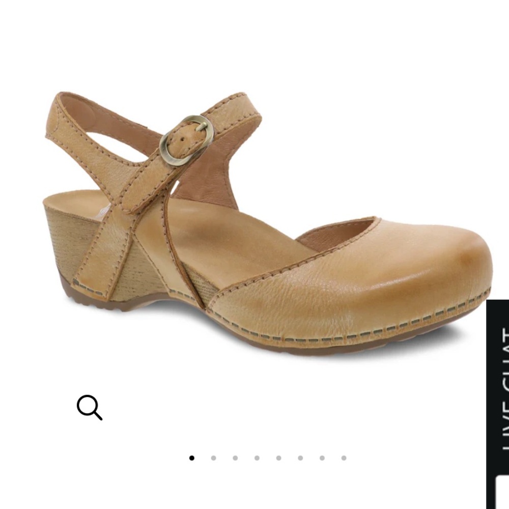 Dansko Tan Sandals with Thong Strap and Cushioned Footbed